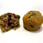 muffins flocons d'avoine et fruits rouges